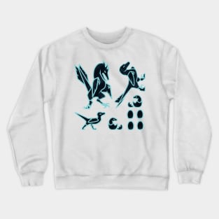 Raptor Family: Sticker Sheet Crewneck Sweatshirt